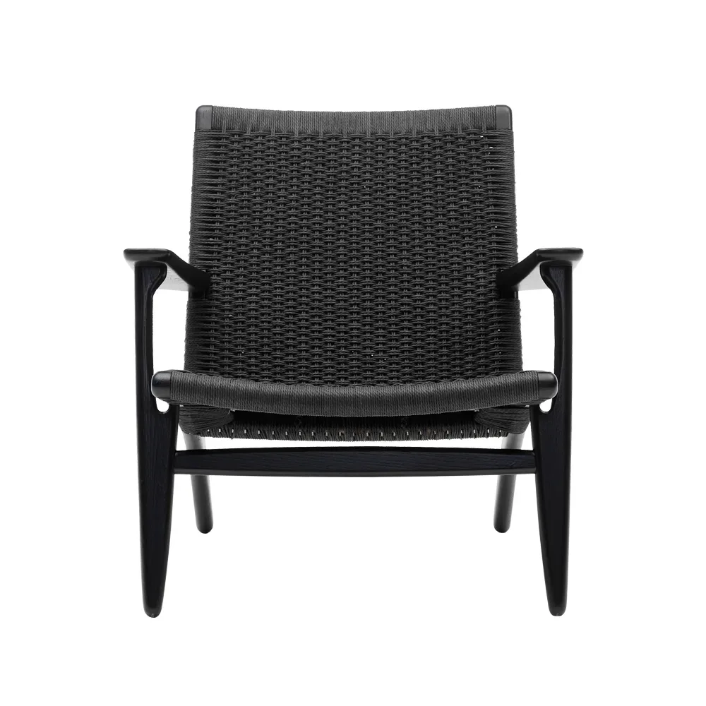 Carl Hansen & Søn CH25 fåtölj Svartlackad ek-svart