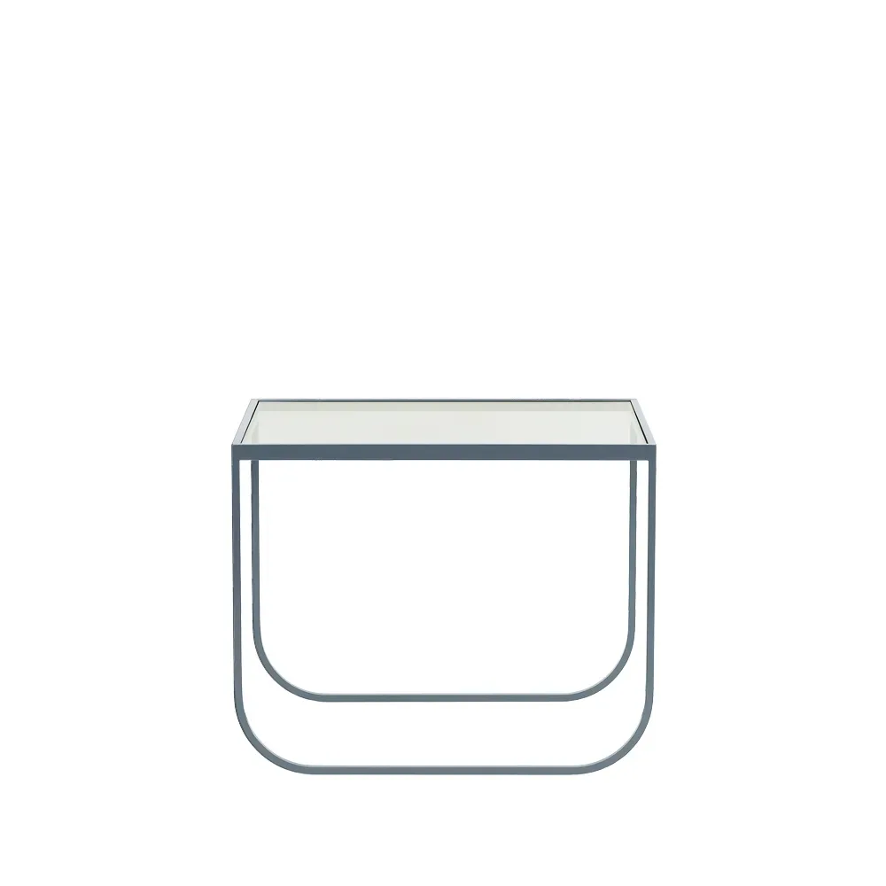 Asplund Tati Lounge High Couchtisch Glas, nordic blue