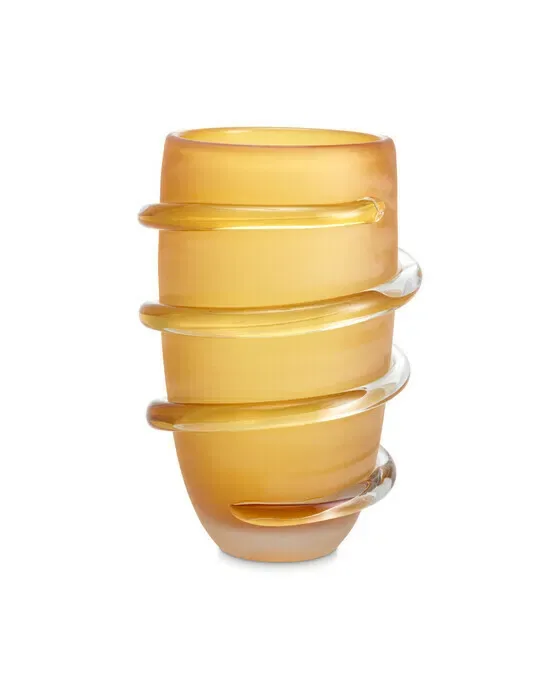 Eliano vase amber L