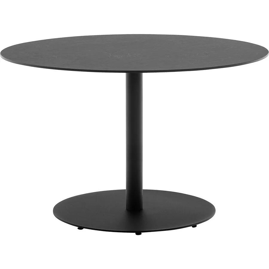 CONNUBIA Esstisch rund Cocktail Anthrazit Metall, HPL B 120 T 120 cm