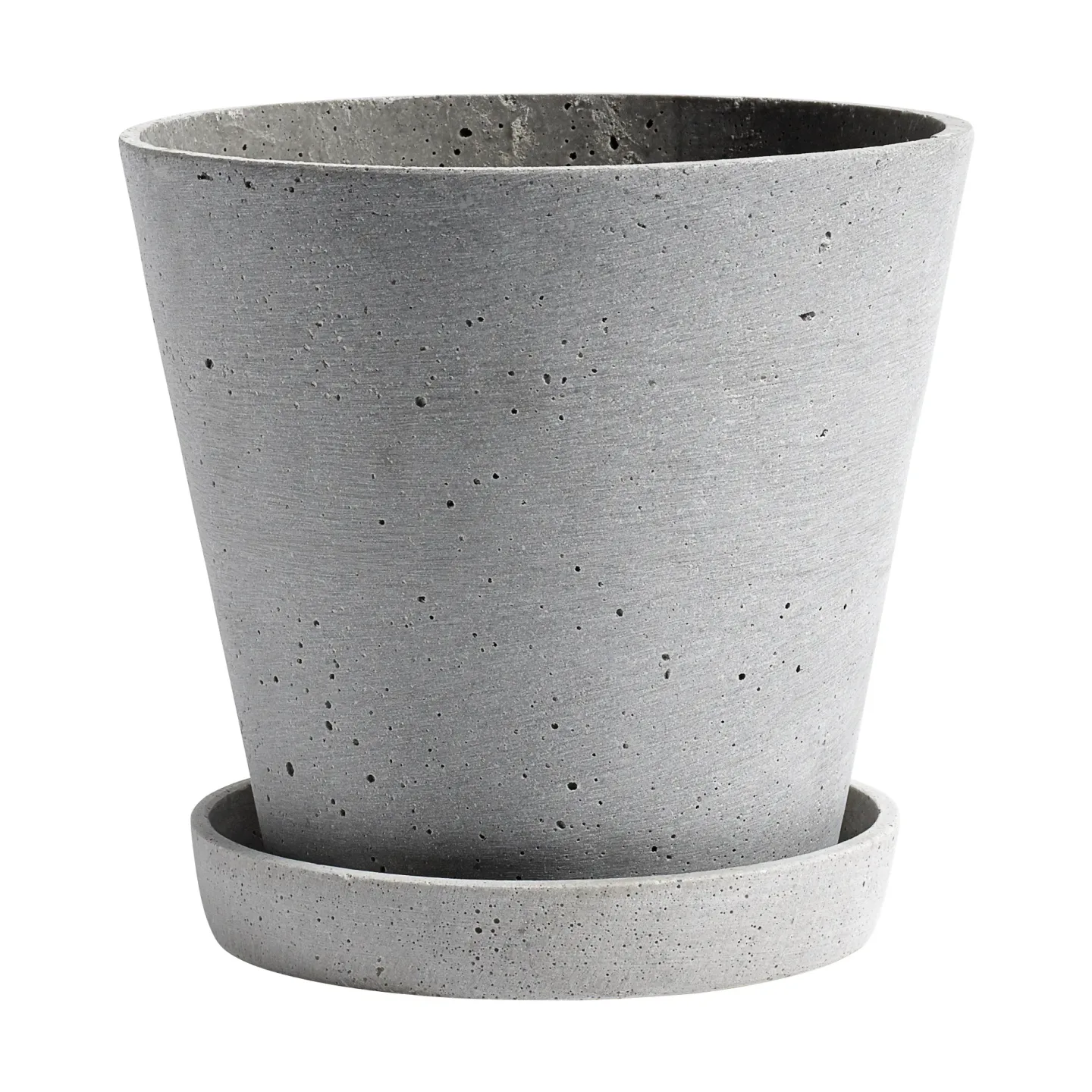 HAY HAY Flowerpot with saucer kruka L Ø17.5 cm Grå