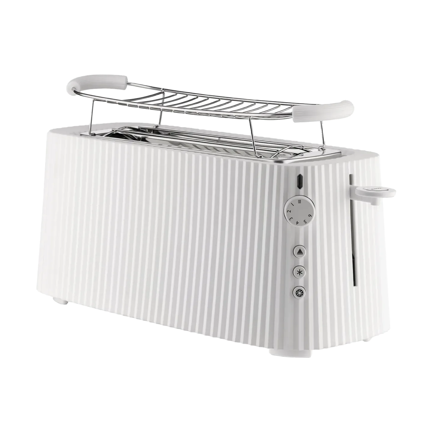 Alessi Plissé Toaster Doppel Weiß