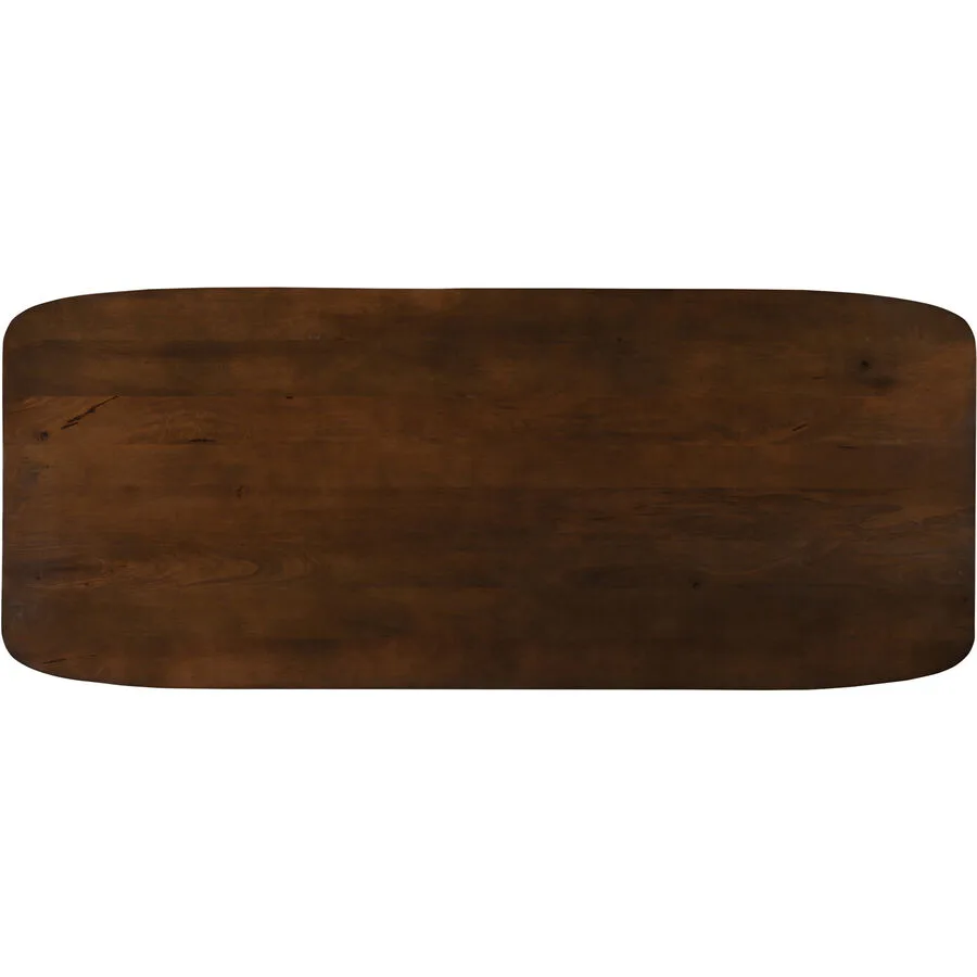 Tischplatte Rondo Braun Holz 180 cm - Material: Mangoholz massiv