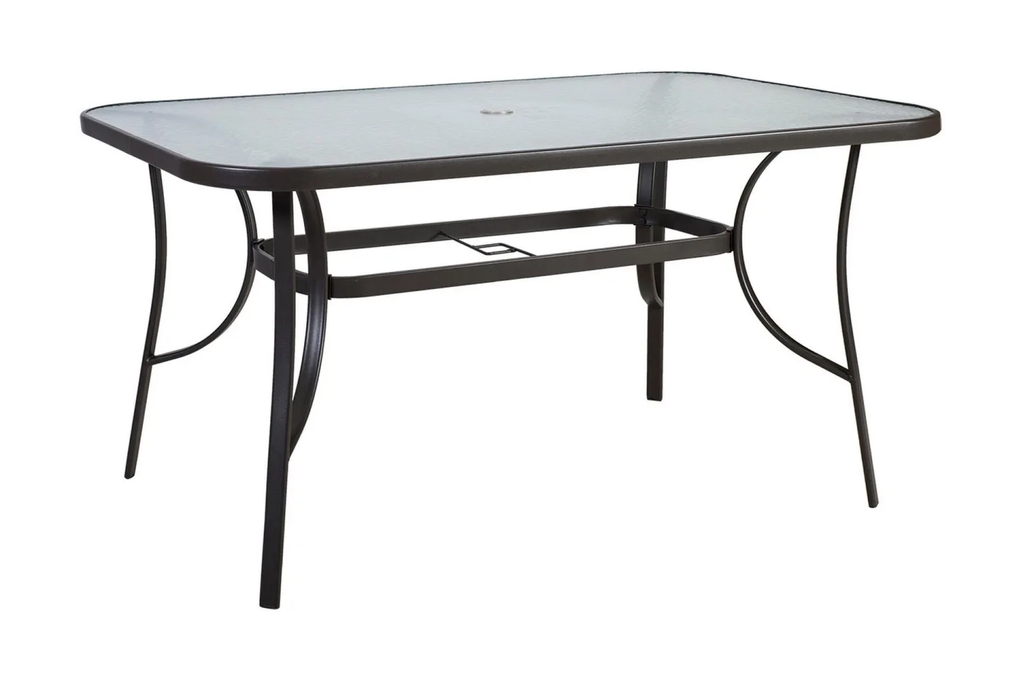 Utebord DUBLIN 150x90xH70 Glas brun -