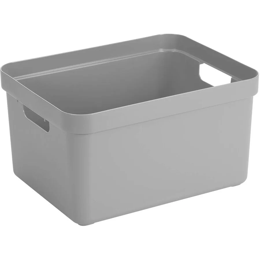 Box Sigma home Grau Kunststoff 24.3 cm - Farbe: hellgrau