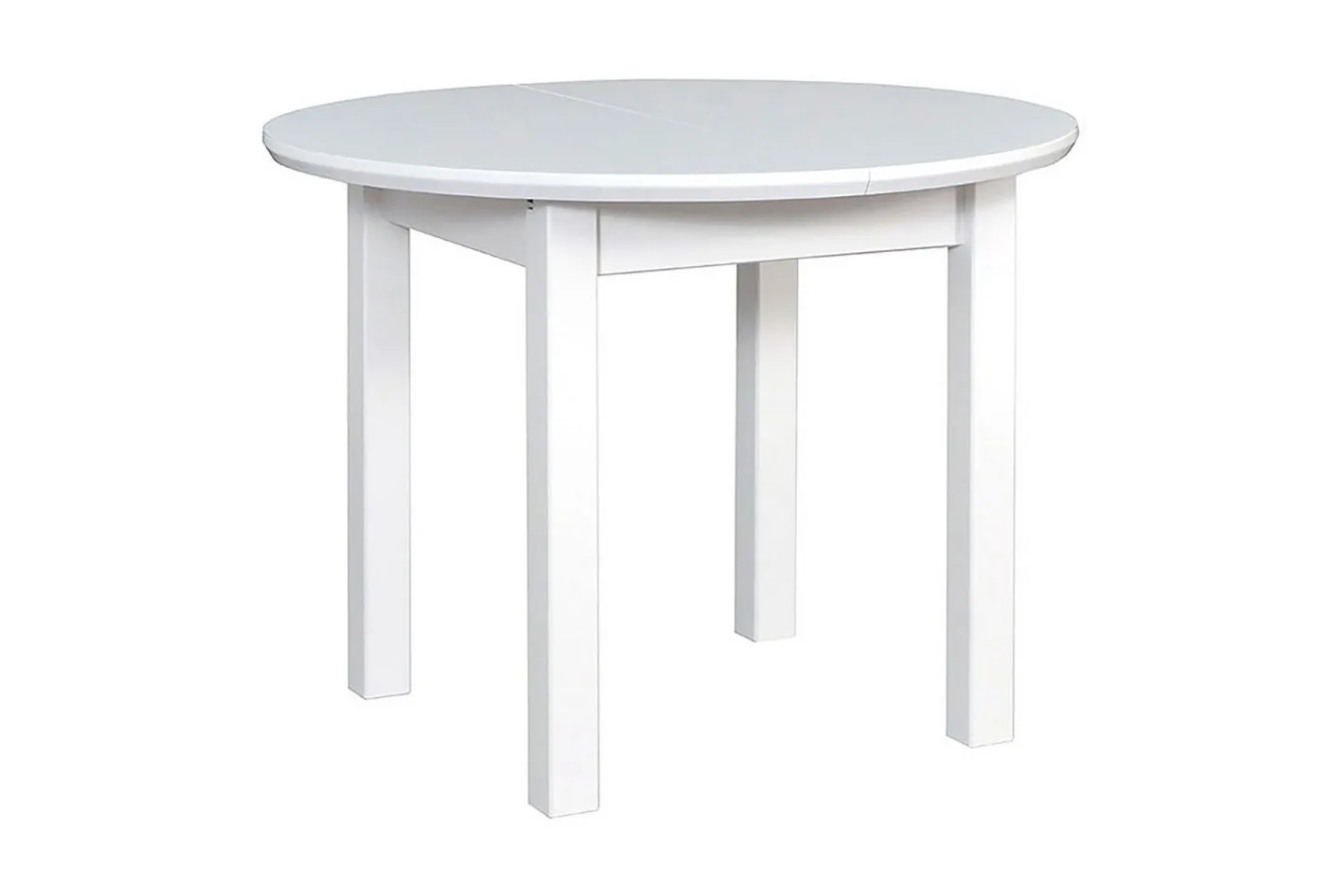 Poli Matbord 100x100x76 cm - Vit