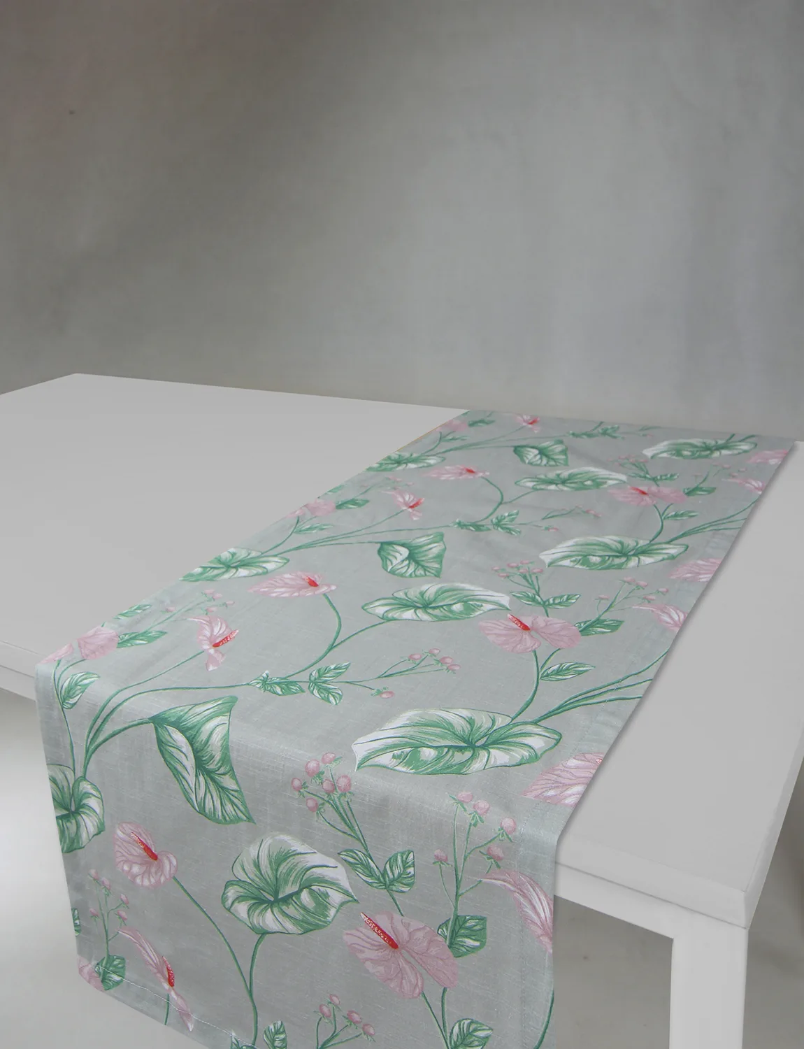 Løpere - Adella (grønn/lilla) (Størrelse: 40 x 140 cm)