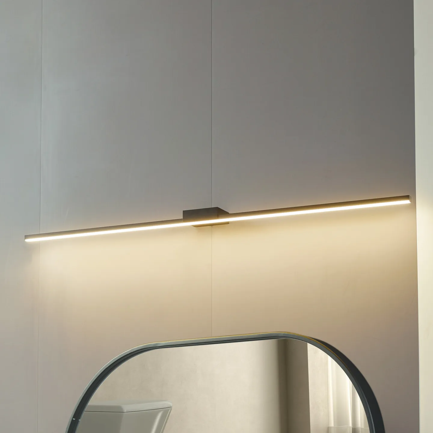 Kivana LED Væglampe L120 IP44 Sort - Lucande - Badeværelse - Moderne - Aluminium - Kantet