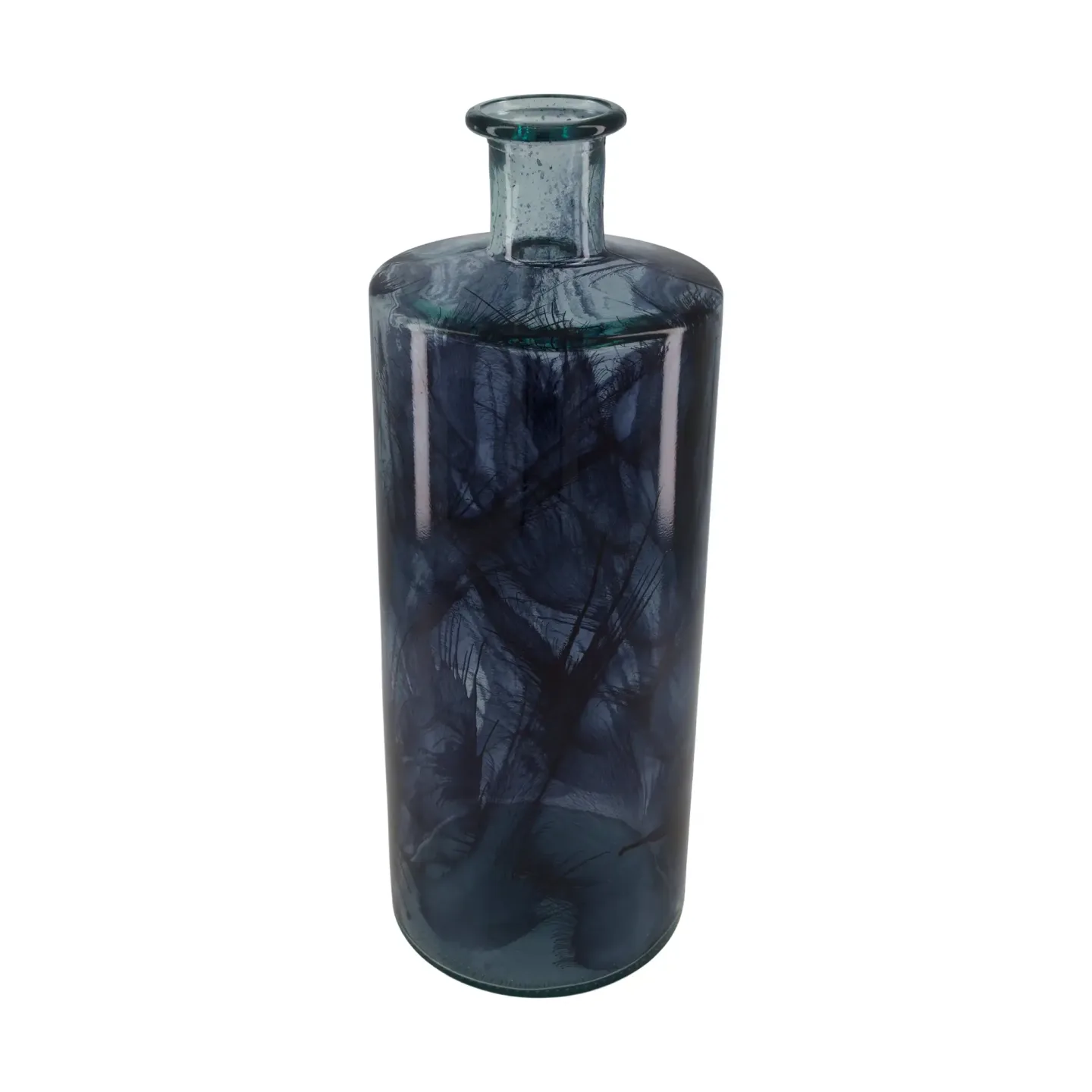 Decofinder Vase Recyclingglas, Blau | Schubiger Möbel