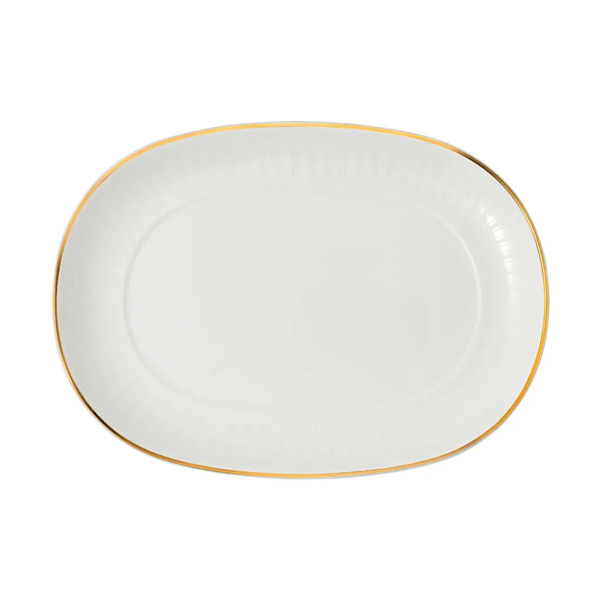Villeroy & Boch Château Septfontaines Teller für Saucenkanne 14 x 20cm Weiß-gold