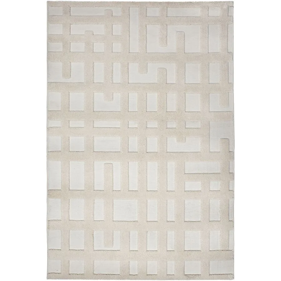 Teppich Elko CREME Schottenkaro 100% POLYESTER 200 x 300 cm