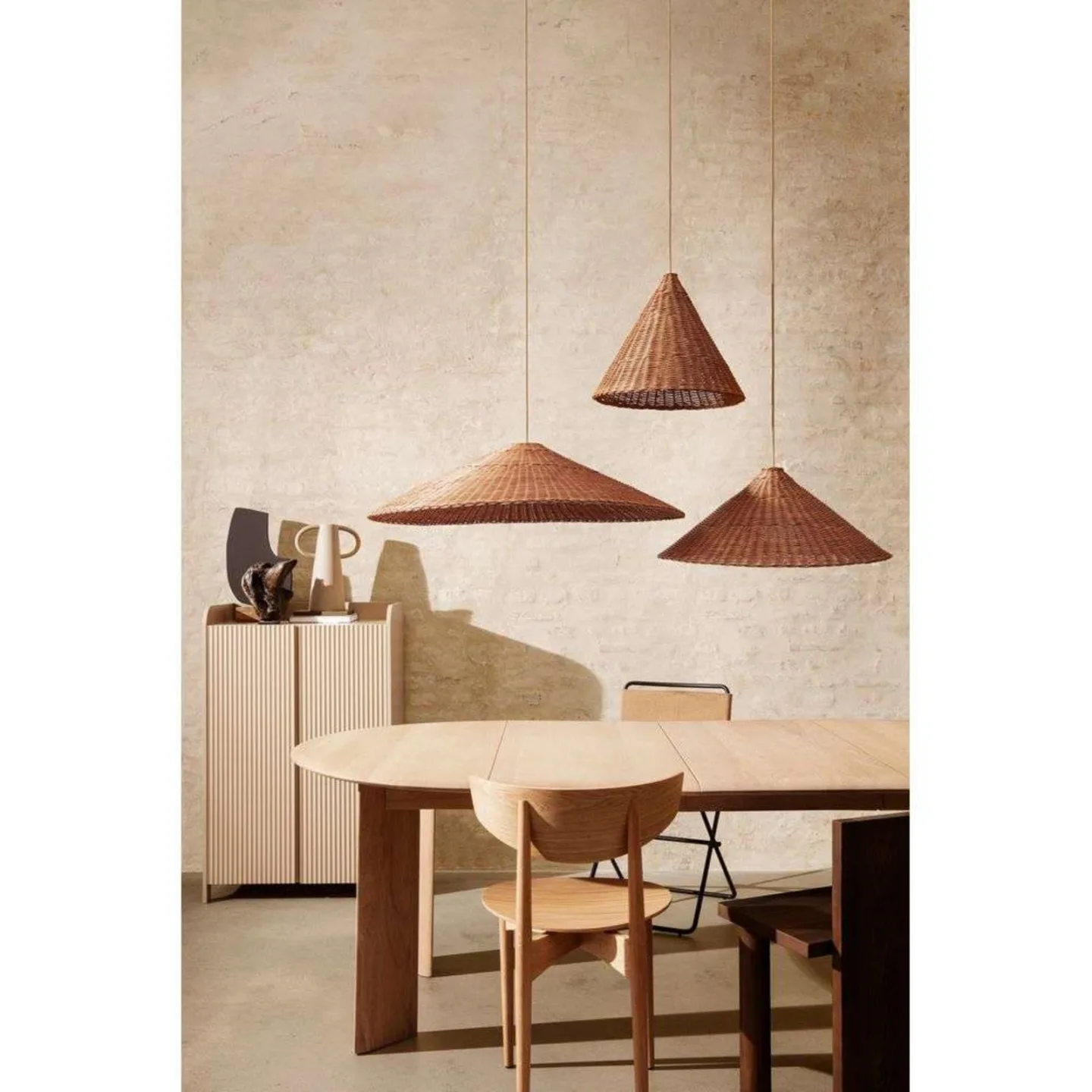 Dou Skærm Ø45 Natural - Ferm Living - Soveværelse