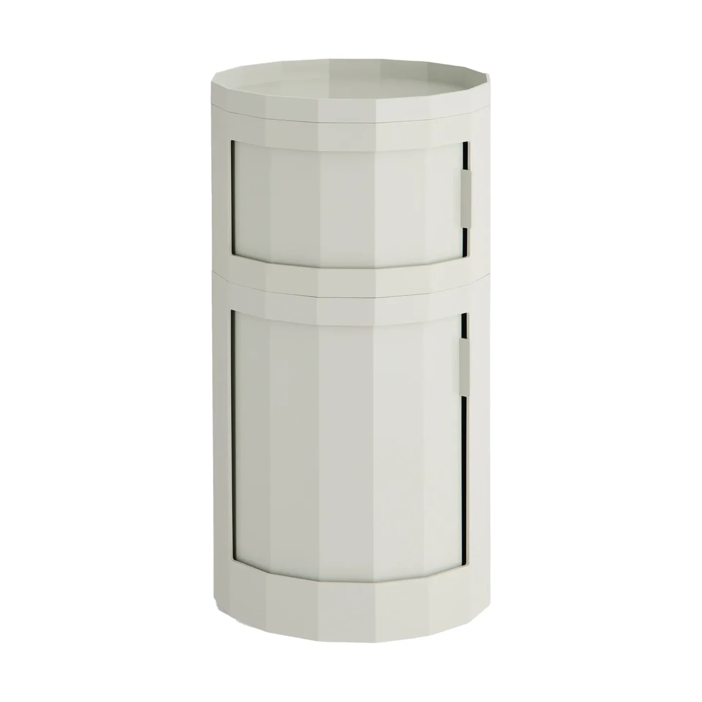 HAY Facet Cabinet 110 Beistelltisch Misty grey