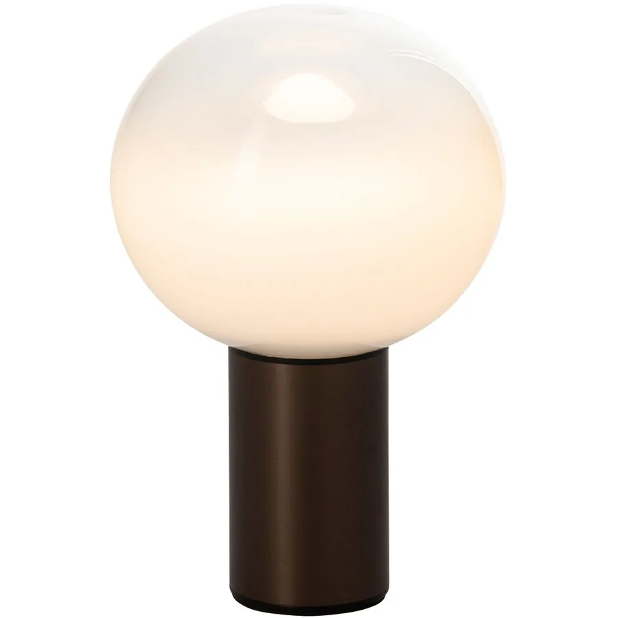 Designer-Tischlampe Artemide Laguna E14 bronze D 16 cm H 24 cm - Material: Glas