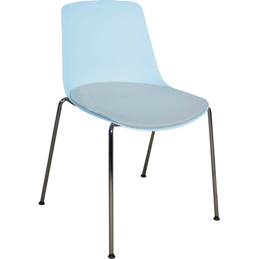 Bürostuhl Livio hellblau Polypropylen H 88 cm