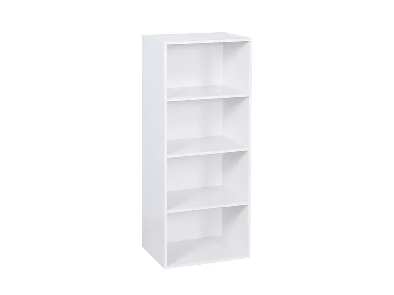 Bibliothek KIKI 29x42x106cm 4 Fächer 4 Tablare weiss