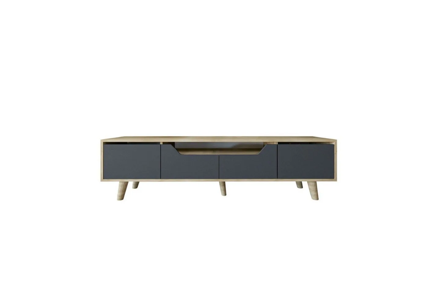Kollumber Tv-stativ 180x30 cm - Brun/Antracit