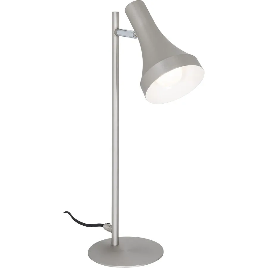 Tischlampe Dea Silber Metall 13 cm 38 cm - Farbe: Nickel matt