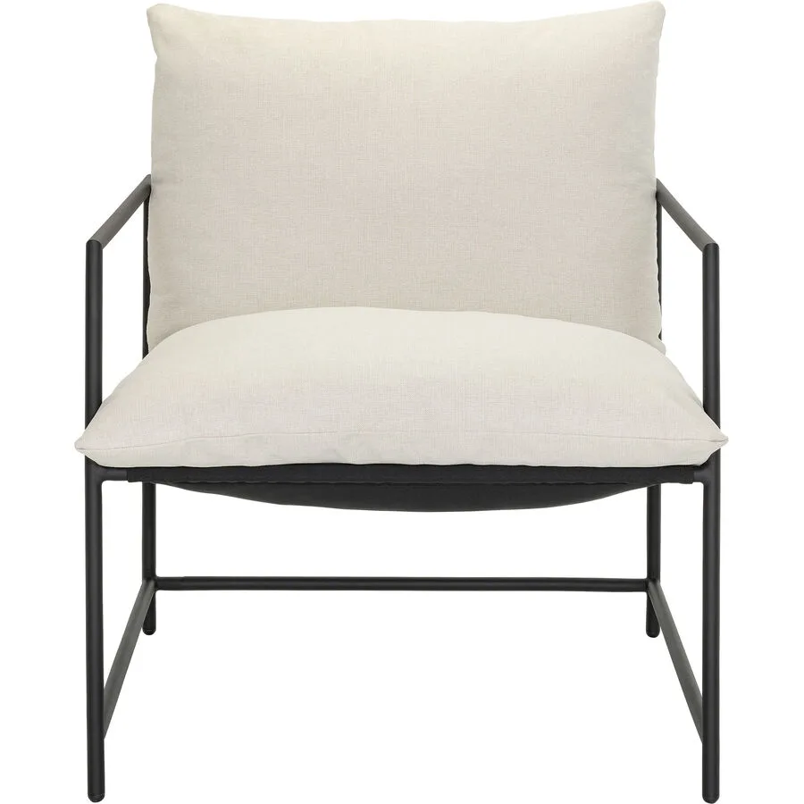 Sessel Moana beige Polyester/Metall B 69 T 79 H 92 cm