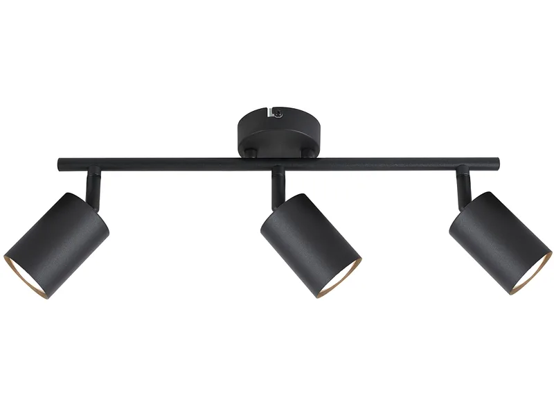 3 Spots AMBRE 8cm 28W schwarz