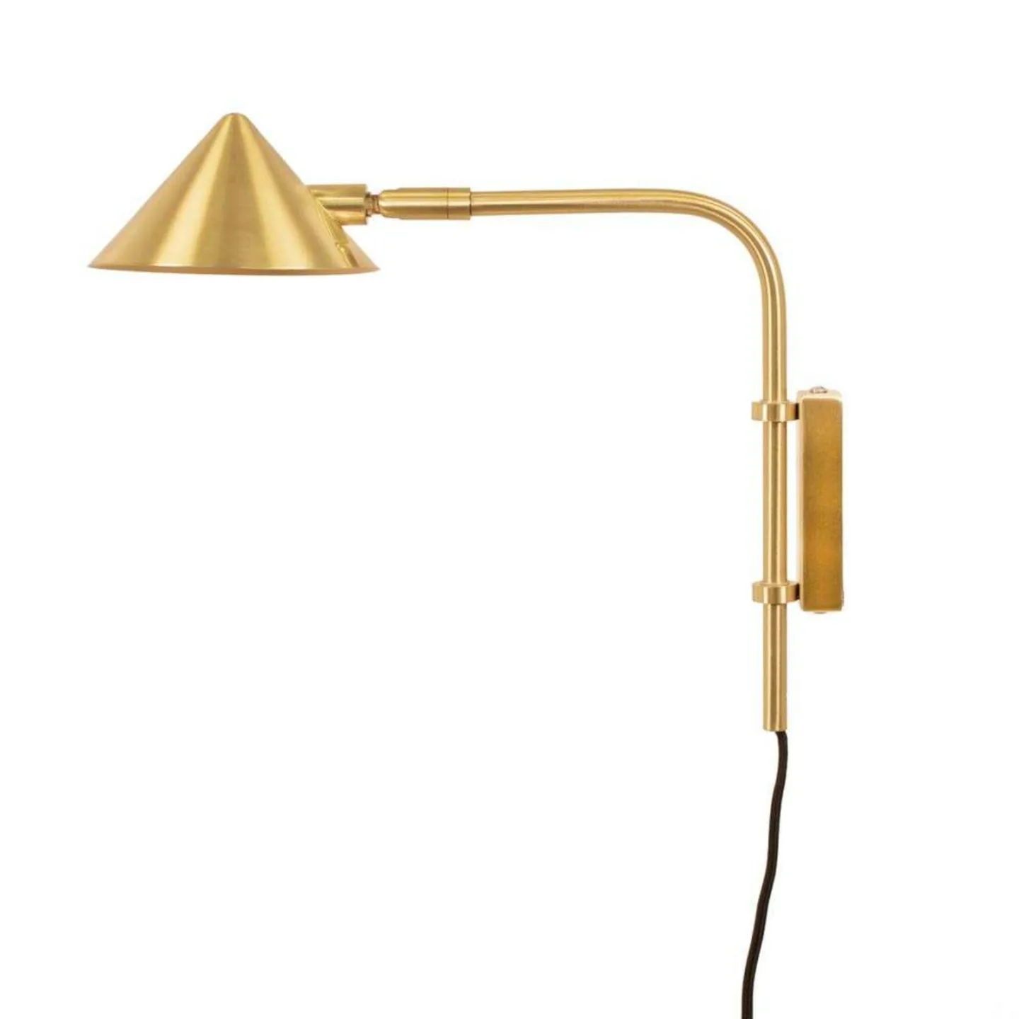 Watt & Veke Kelly Wandleuchte kurzer Arm Gold