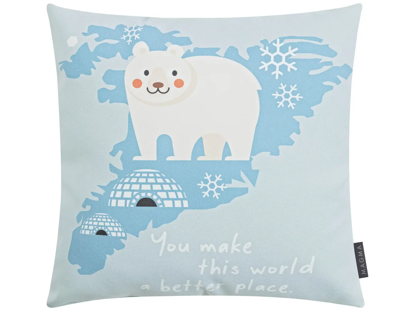 Magma Kissen World Eisbär 45x45 cm | Schubiger Möbel