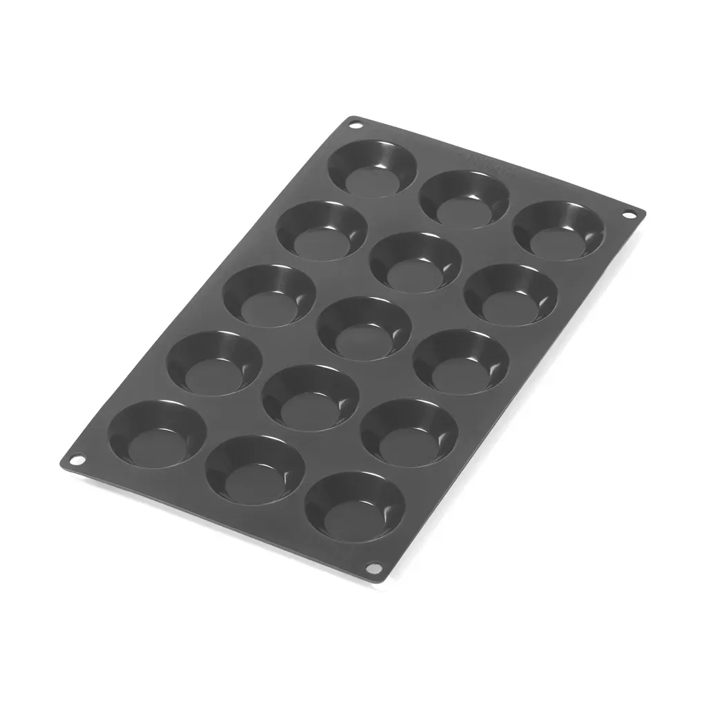 Lékué Lékué Tarteletteform Silikon 15 Stk. Schwarz