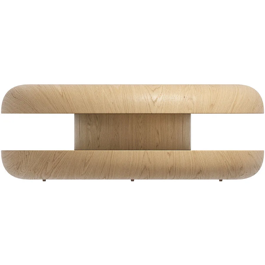 Salontisch Luxor natur MDF mit Echtholzfurnier B 90 T 90 cm