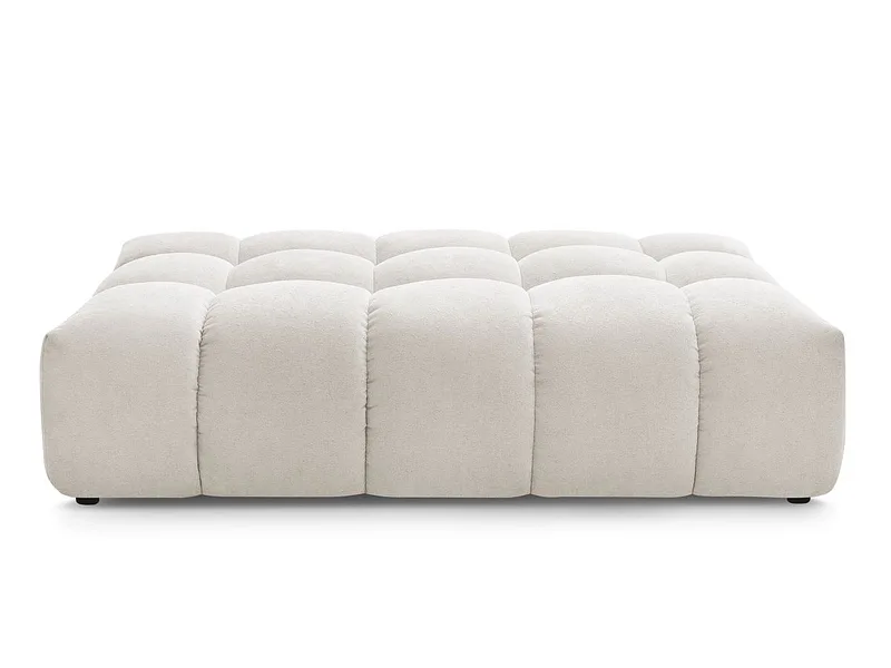 Hocker BOBOCHIC EVEREST 100x166x40cm stoff mit textur weiss