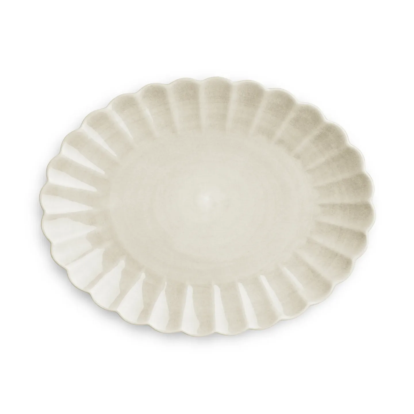 Mateus Oyster Teller 30 x 35cm Sand