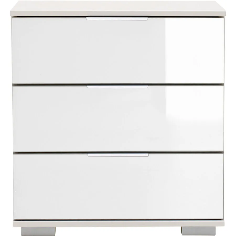 Nachttisch Peyton C weiss Holzwerkstoff B 52 H 58 cm