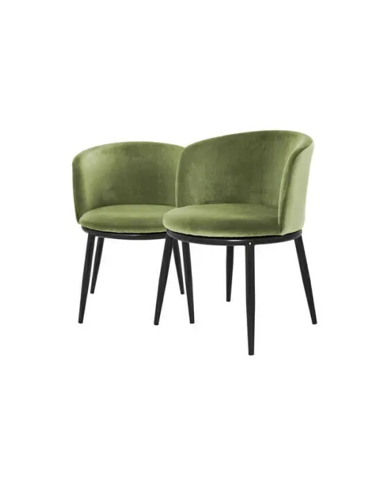 Filmore Dining Chairs Cameron Light Green 2-pack
