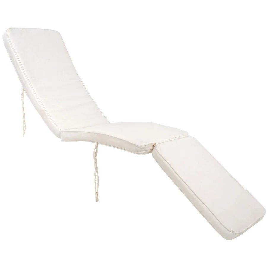 Gartensitzkissen Delyon Weiss Baumwolle 55 cm 197 cm