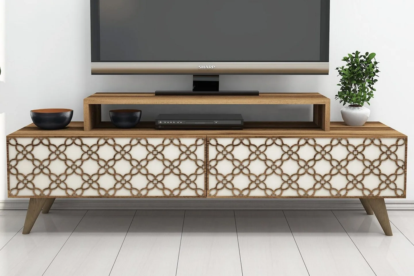 Hovdane TV-Bänk 140 cm - Brun