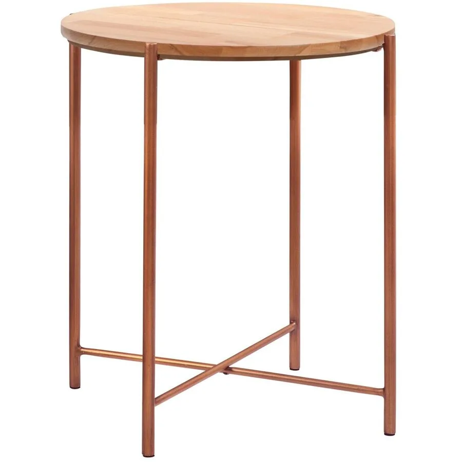 Hasena Nachttisch Volod Bronze Buche Braun, Metall B 48 H 52 cm