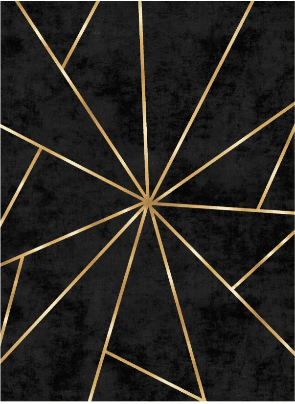 Wilton-teppe - Bellizzi (svart) (Størrelse: 160 x 230 cm)