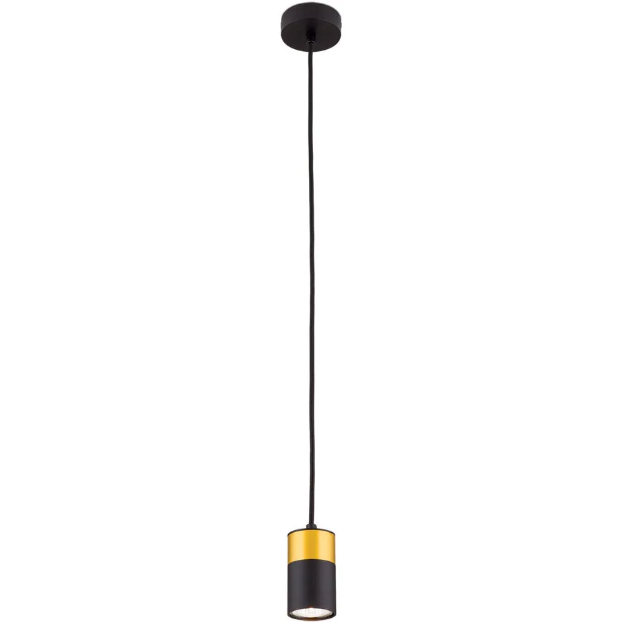 Pendellampe Martini Gold/Schwarz Aluminium 5.6 cm 5.6 cm - Farbe: schwarz-gold