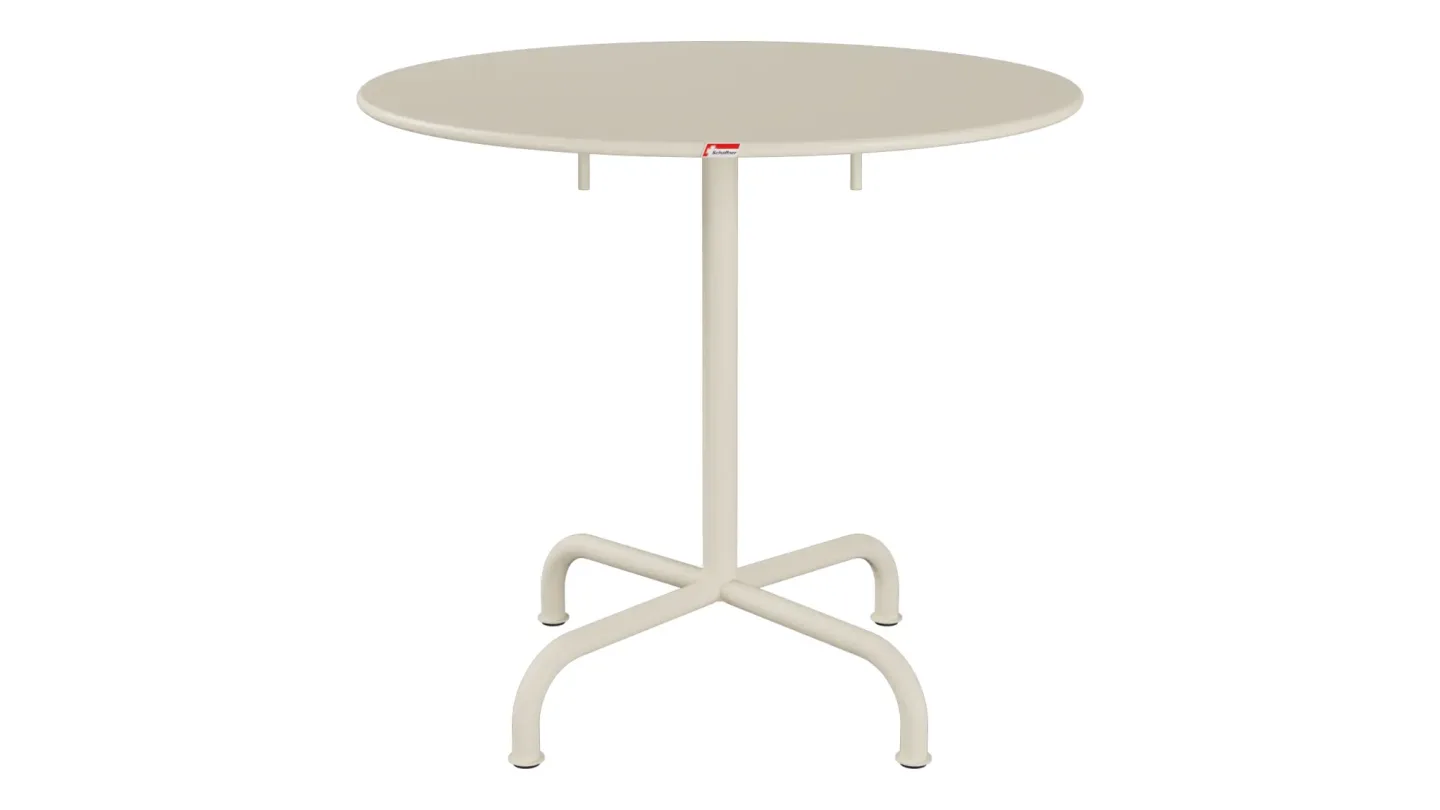 Schaffner Metall-Tisch Rigi Rund Beige | Schubiger Möbel