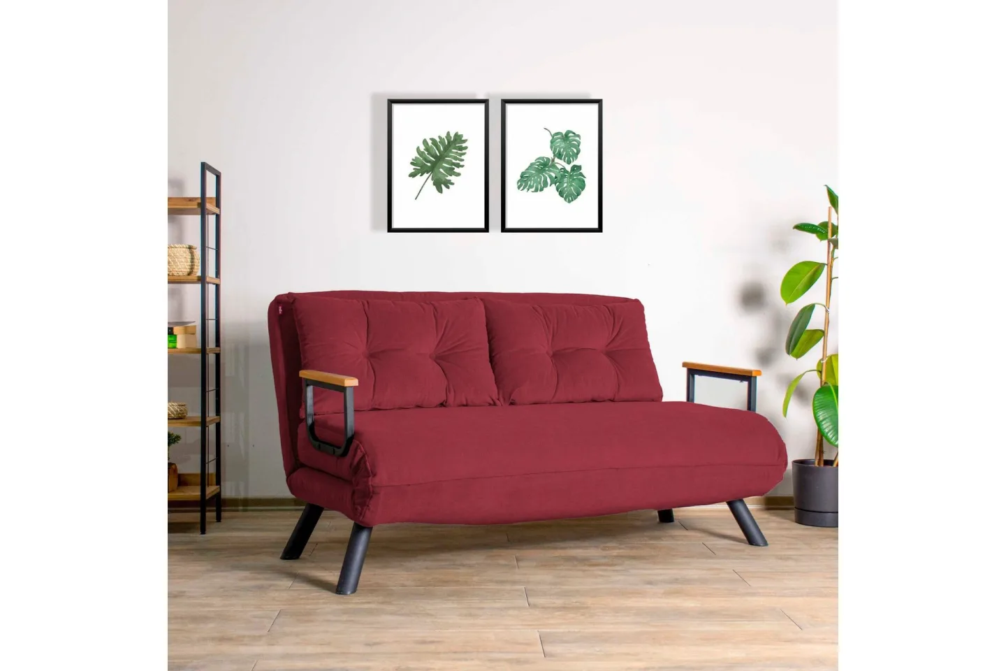 Alfredton Bäddsoffa 2-sits 175x133 cm - Röd