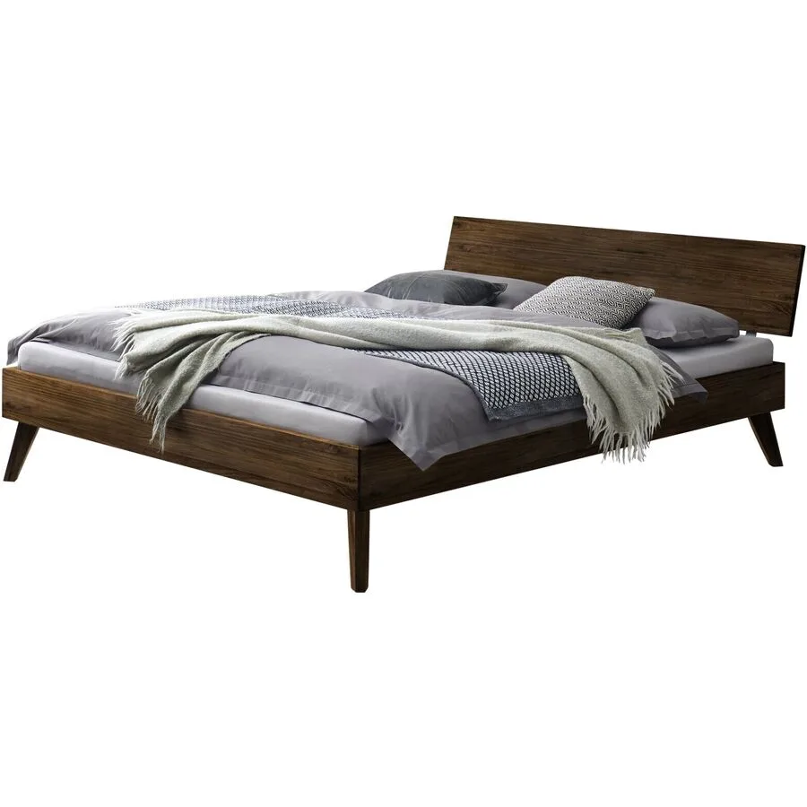 Hasena Bett Kah Braun Holz 90 x 200 cm - Farbe: nussbaumfarbig