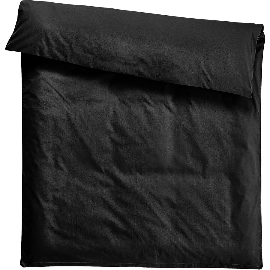 Duvetbezug Kos Schwarz Satin 160 cm 210 cm