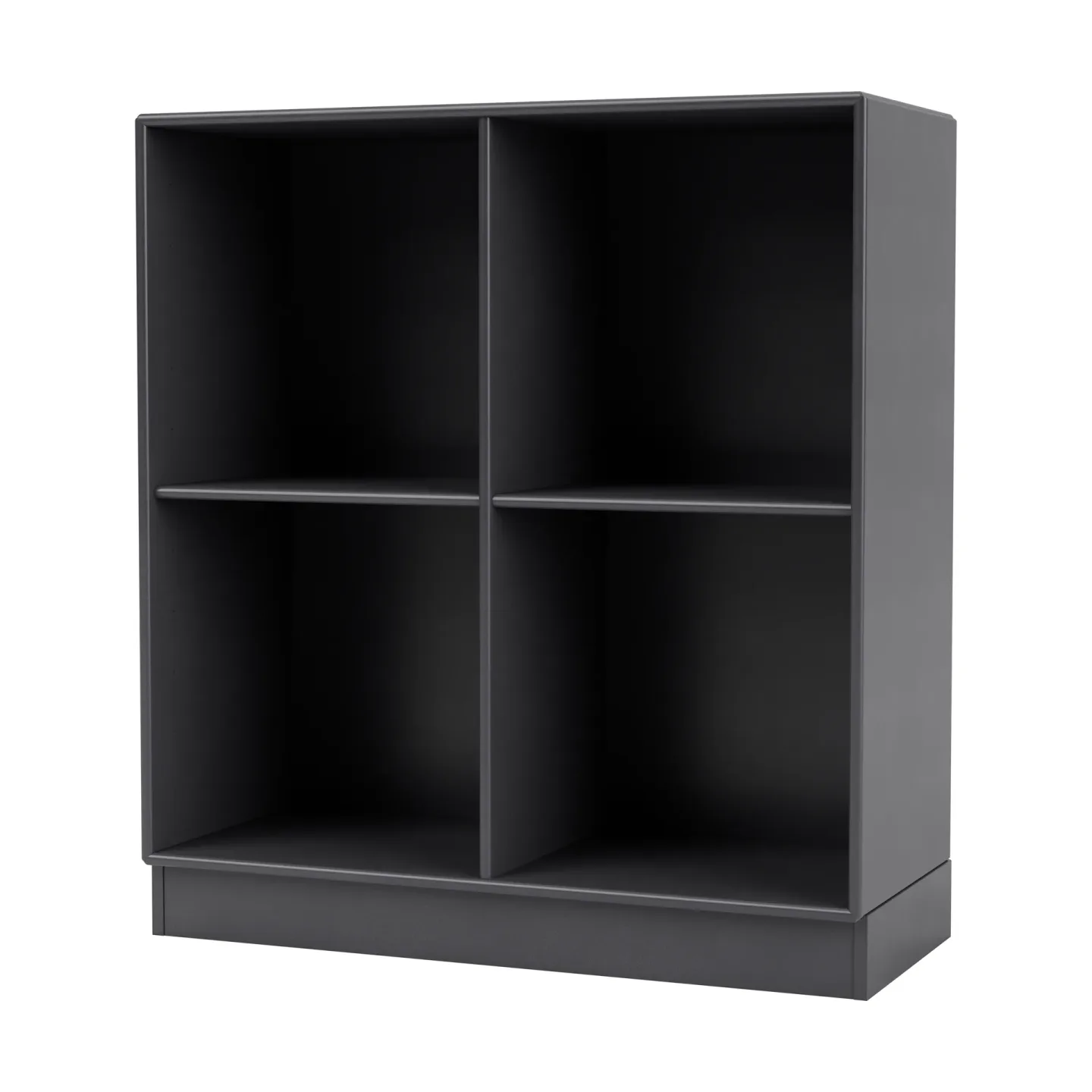 Montana SHOW hylla 69,6x69,6 cm, sockel 7 cm 36-Coal
