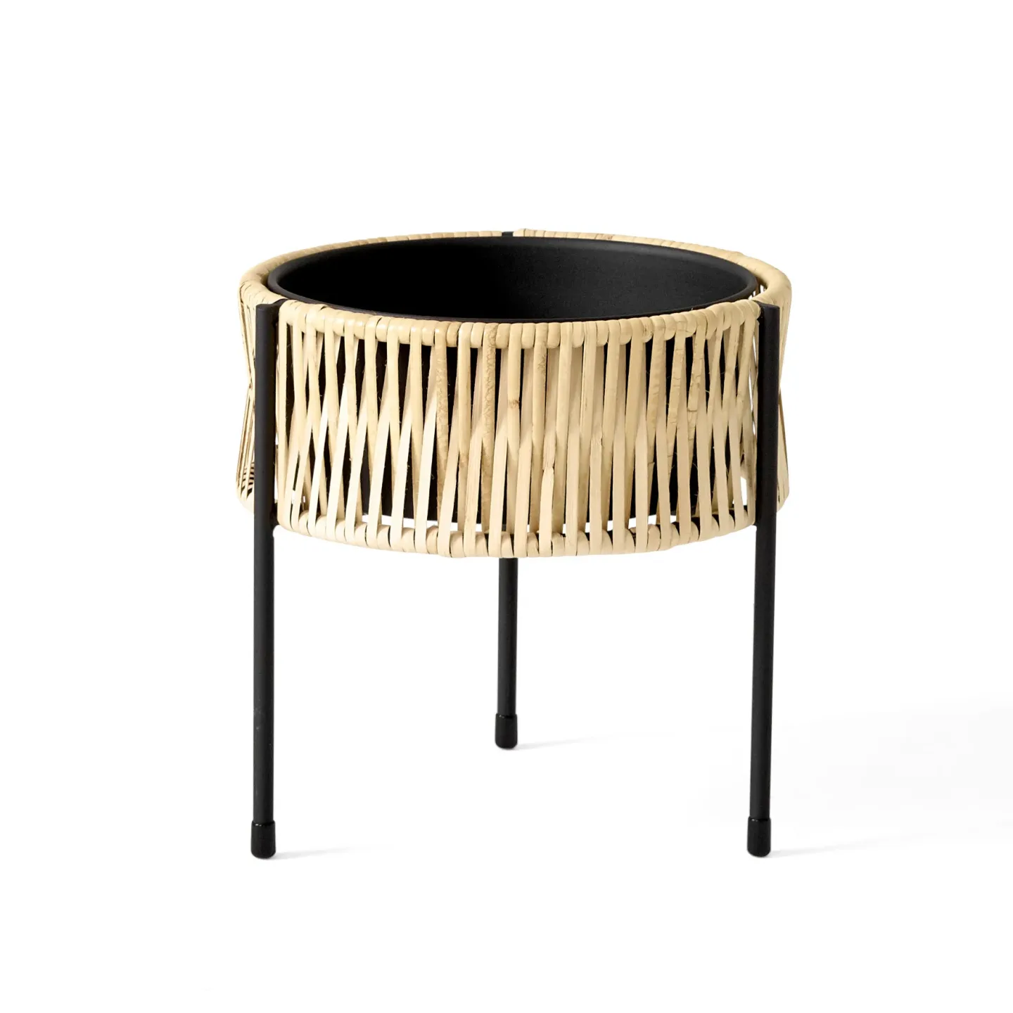 Audo Copenhagen Umanoff planter blomlåda rotting-stål h27 cm Ø27 cm
