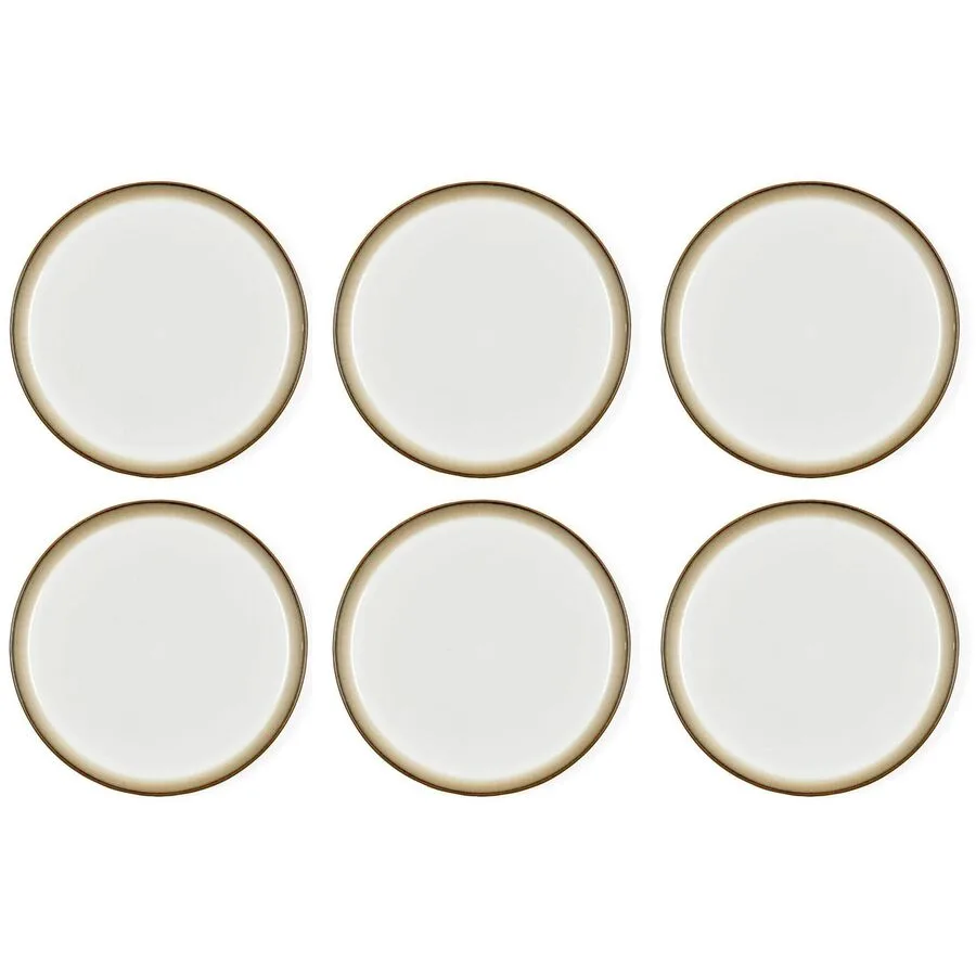 Teller-Set BITZ Grau/Crème Steinzeug D 27 cm 6 Stk