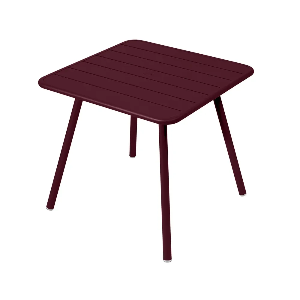 Fermob Luxembourg bord 80x80 cm Black cherry (vinröd)