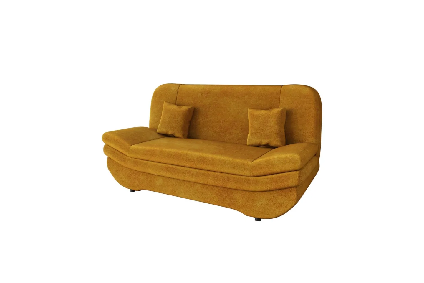 Figurelle Bäddsoffa 2-sits i Sammet - Gul