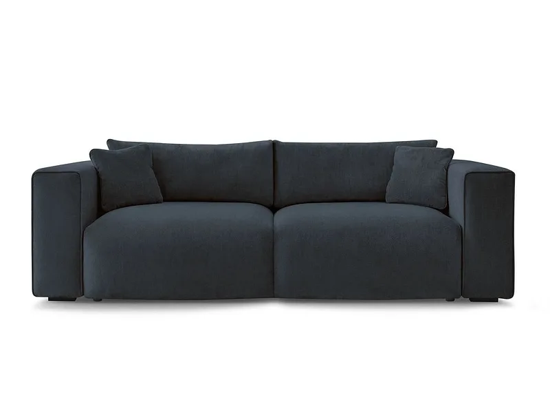 3er Sofa BOBOCHIC EZECHIEL Stoff dunkelblau