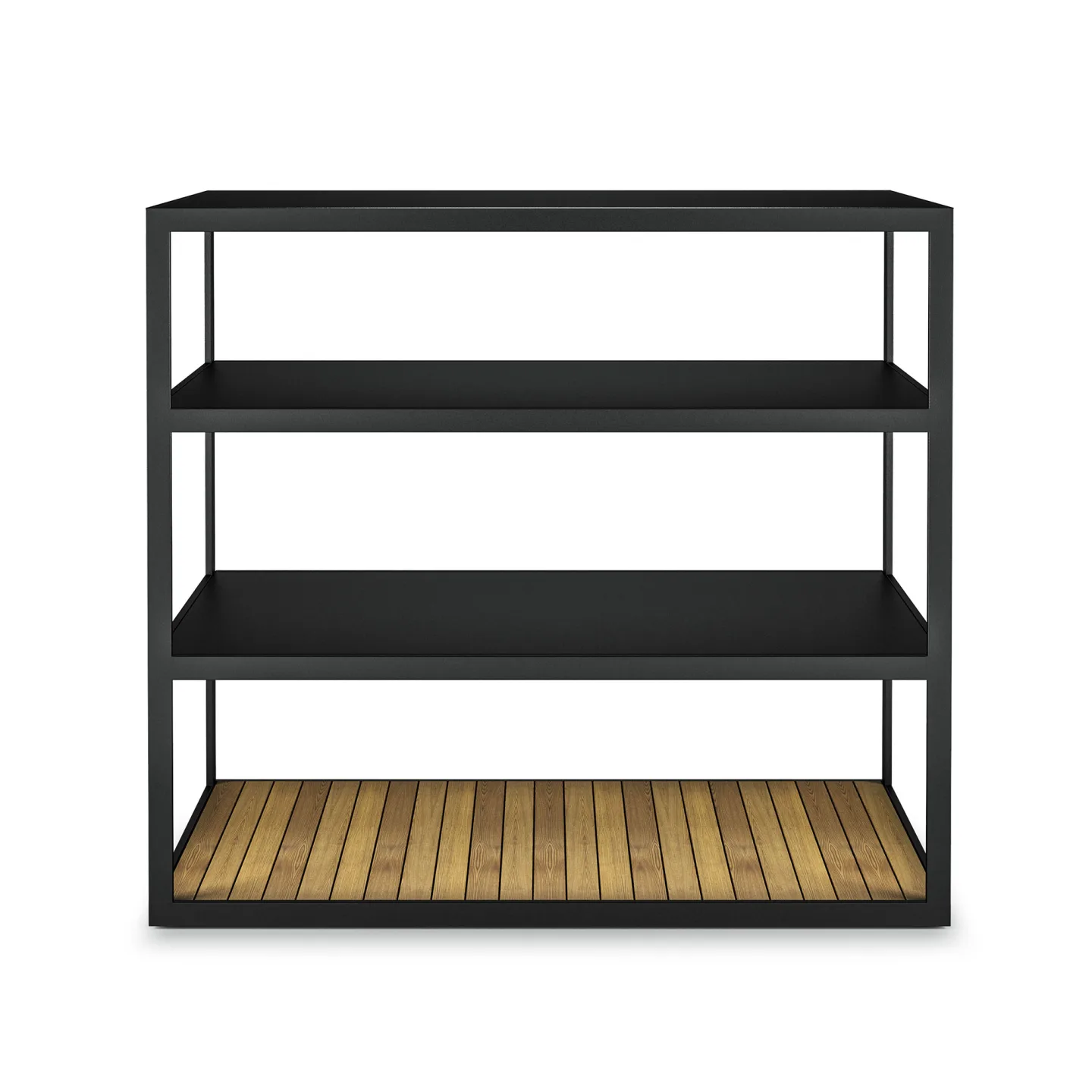 Röshults - Open Kitchen Sideboard 100, Anthracite, Teak Bottom - Utekök - Broberg & Ridderstråle