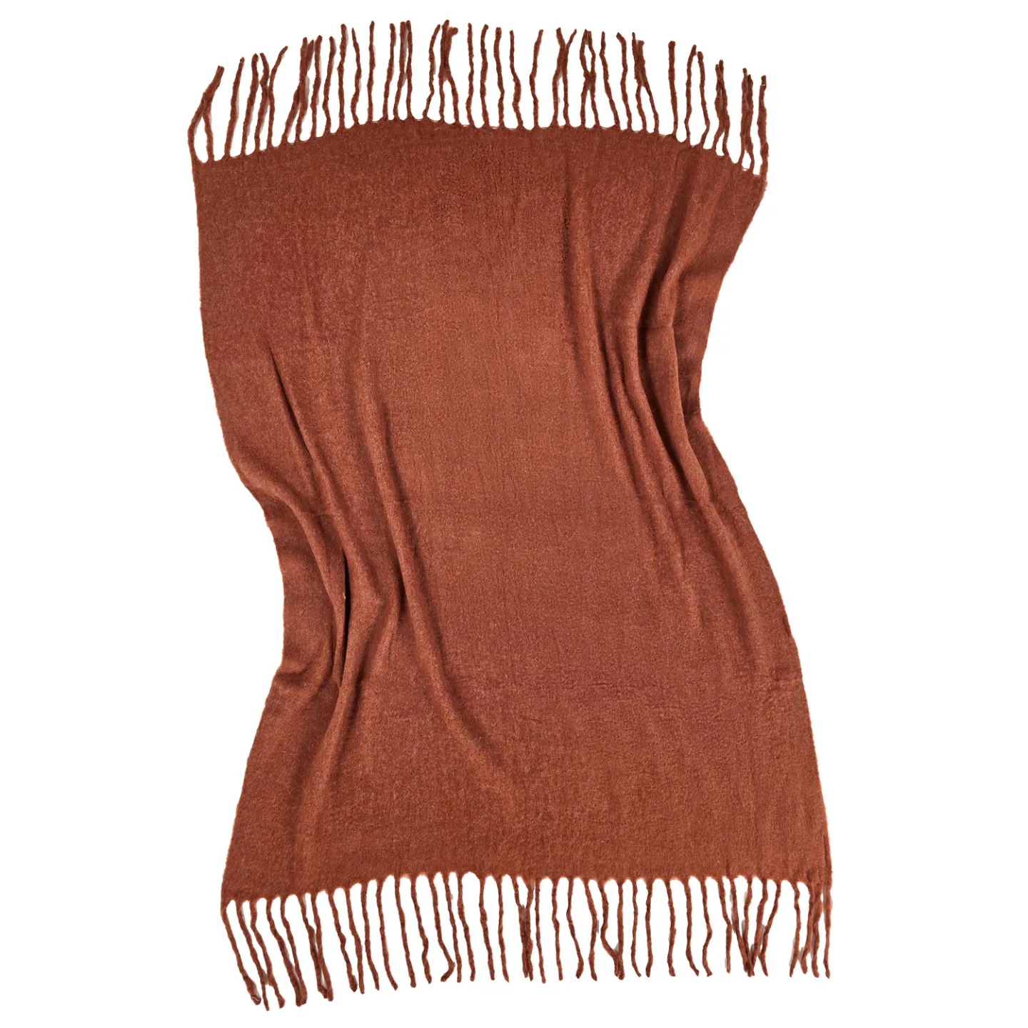 Pledd - Pledd i ullblanding - Samantha (kopper) (Størrelse: 130 x 170 cm)