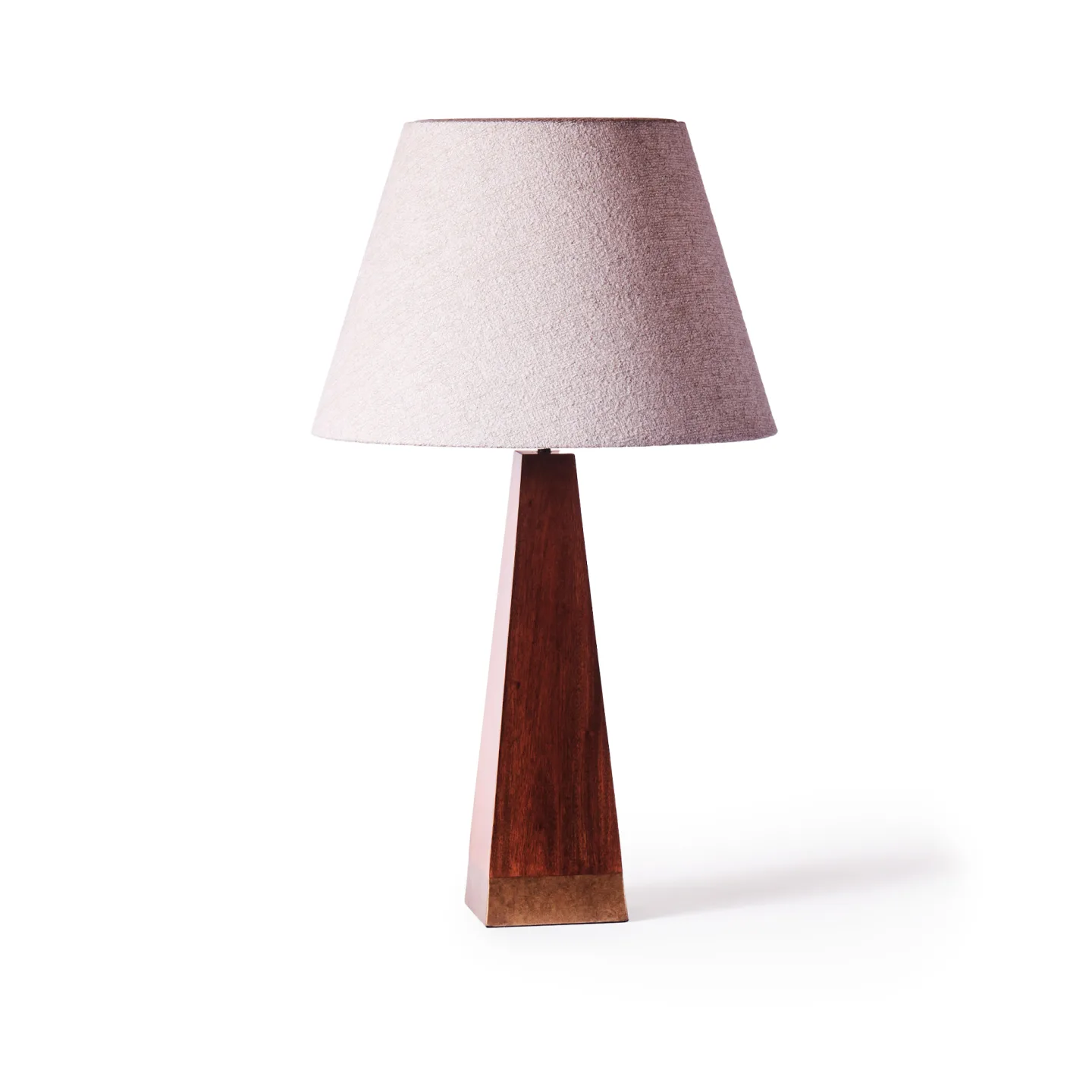 Dusty Deco - Pyramid Table Lamp - Bordslampor - Edin & Lina Kjellvertz - Brun,Guld,Beige